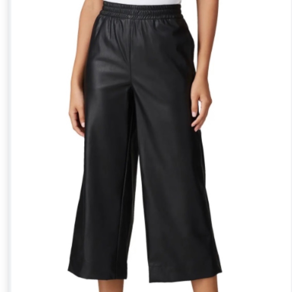 RACHEL RACHEL ROY Faux leather black culottes XXL
